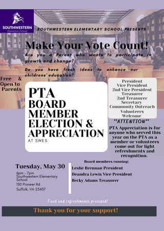  PTA board elections